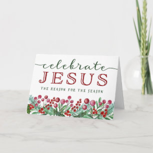 Christmas, Celebrate JESUS, The Reason for the Sea Holiday Card