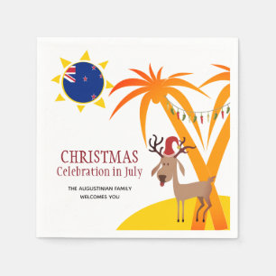 CHRISTMAS CELEBRATION IN JULY New Zealand Paper Napkin