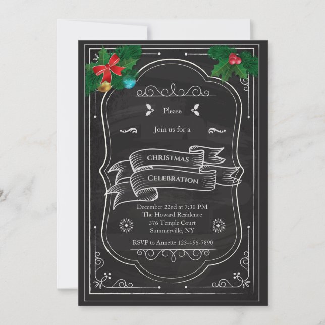 Christmas Celebration Invitation (Front)