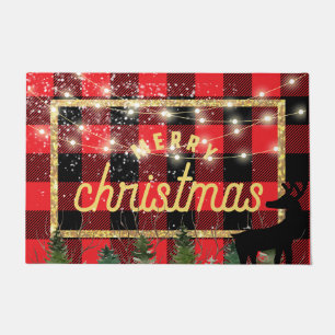 Christmas celebration party glitzy holiday sparkle doormat