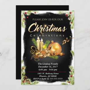 Christmas Celebration Party Invitation