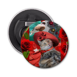 CHRISTMAS CELEBRATIONS OF PRINCESS TATUS CAT BOTTLE OPENER