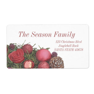 Christmas centre piece Label