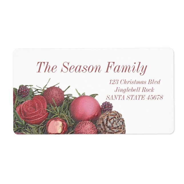 Christmas centre piece Label (Front)