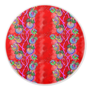 CHRISTMAS CERAMIC KNOB