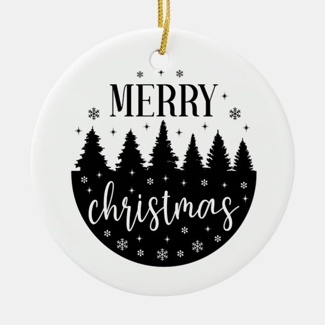 Christmas Ceramic Ornament (Front)