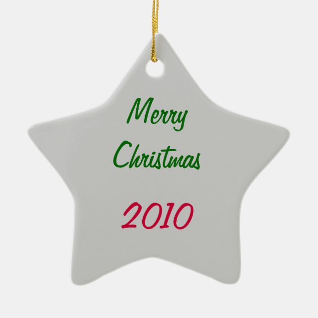 Christmas Ceramic Ornament (Front)