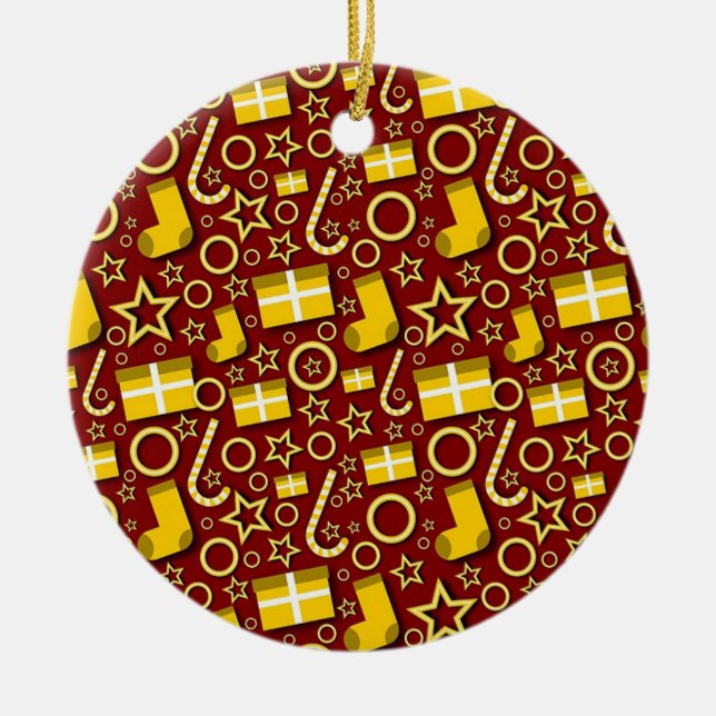Christmas Ceramic Ornament (Front)