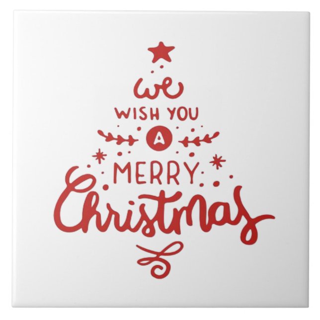 Christmas  ceramic tile (Front)