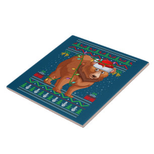 Christmas ceramic tile