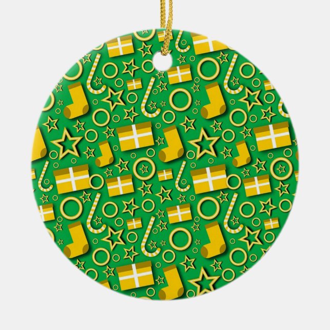 Christmas Ceramic Tree Decoration (Front)