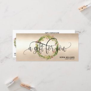 Christmas Certificate Gift Card Add Logo