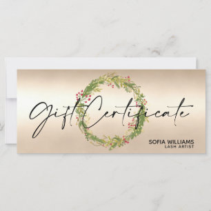 Christmas Certificate Gift Card Add Logo