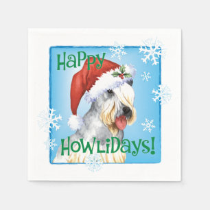 Christmas Cesky Terrier Napkins