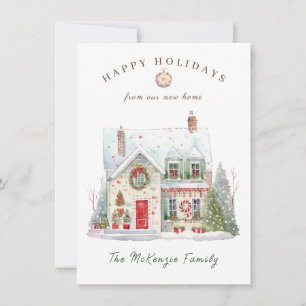 Christmas Change Address New Home Holiday Card