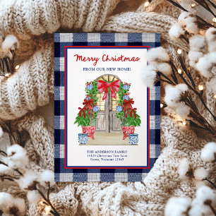 Christmas Change of Address From Our New Home Holiday Card