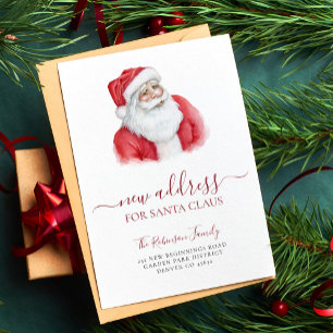 Christmas change of address holiday moving announcement