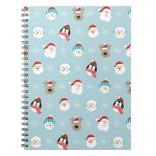 Christmas Character Heads: Festive Wrap Notebook