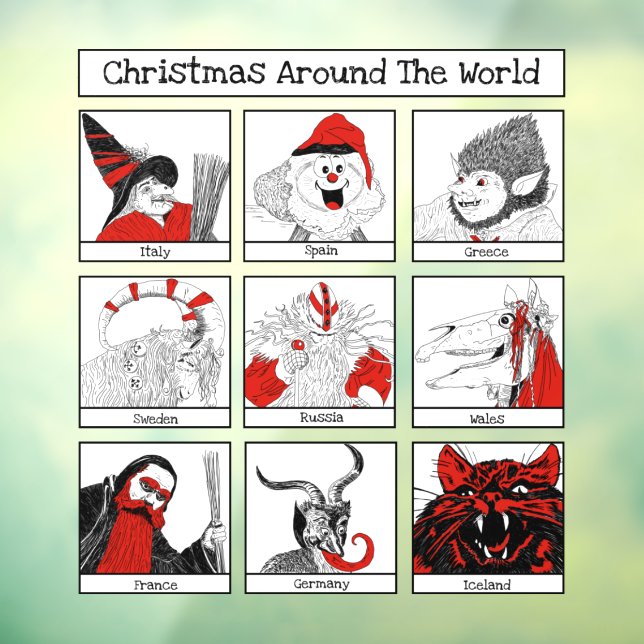 Christmas Characters Around The World Illustration (Sheet 3)