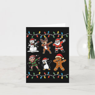 Christmas characters dab santa elf xmas boys kids card