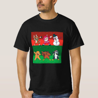 Christmas Characters Dabbing T-Shirt