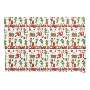 Christmas characters pillow case
