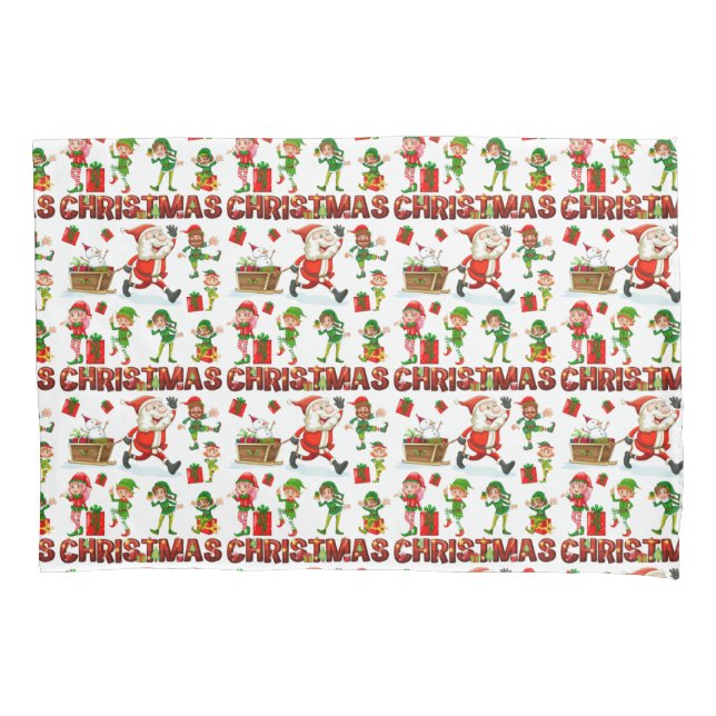 Christmas Characters Pillowcase (Front)