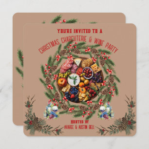 Christmas Charcuterie and Wine Party Invitation