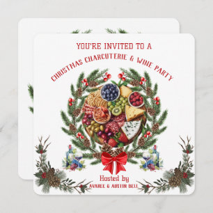 Christmas Charcuterie and Wine Party Invitation