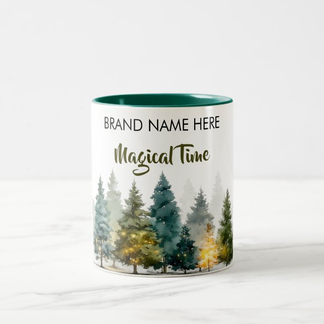 Christmas Charm Mug • Add Your Brand Name (Center)