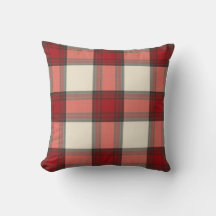 Christmas Checked pattern pillow