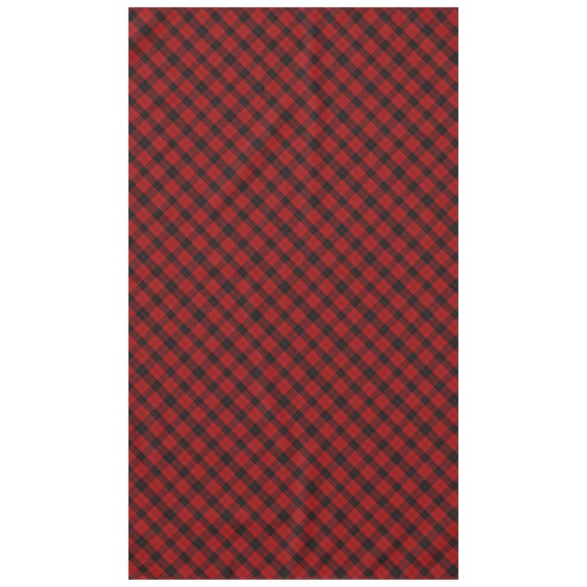 Christmas checkered pattern Red Buffalo Plaid Tablecloth (Front)