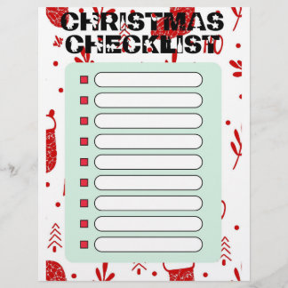 Christmas  Checklist Flyer