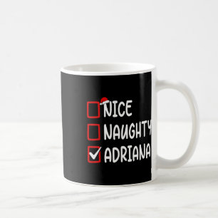 Christmas Checklist Nice Naughty Adriana Personali Coffee Mug