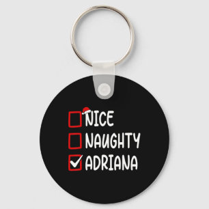 Christmas Checklist Nice Naughty Adriana Personali Key Ring