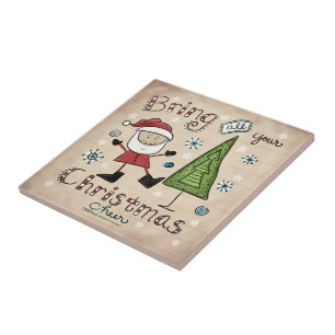 Christmas Cheer Ceramic Tile