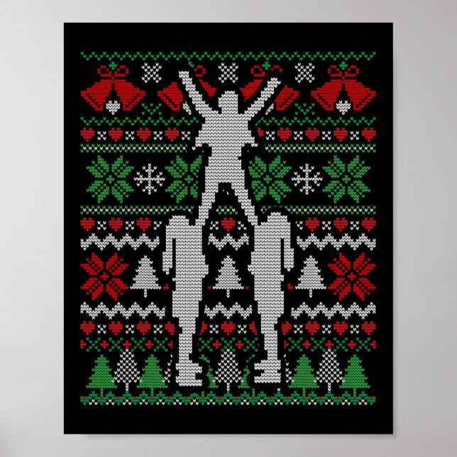 Christmas Cheer Cheerleader Gift  Poster (Front)