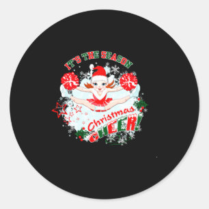 Christmas Cheer Classic Round Sticker