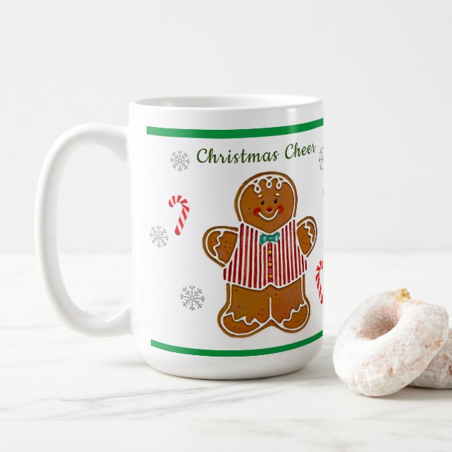Christmas Cheer Coffee Mug (With Donut)