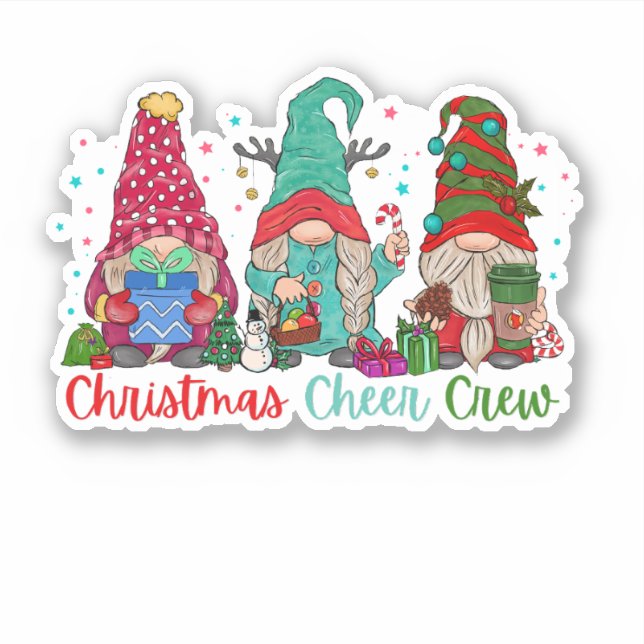 Christmas Cheer Crew gnomes snow family  (Front)