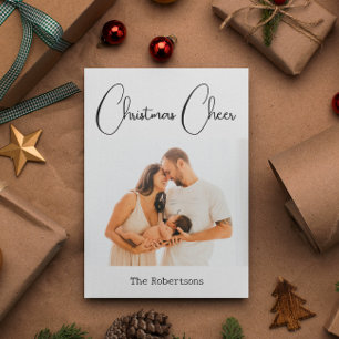 Christmas Cheer Custom Photo Holiday Card