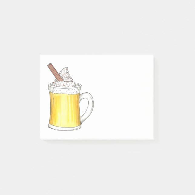 Christmas Cheer Holiday Egg Nog Eggnog Post-its Post-it Notes (Front)