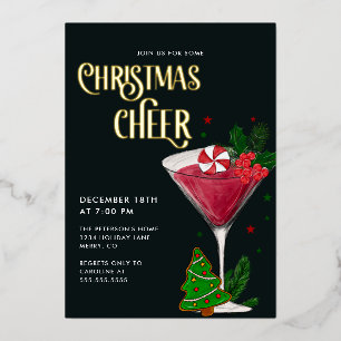 Christmas Cheer Holiday Party Real Gold