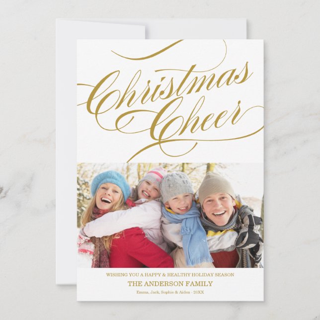 CHRISTMAS CHEER | HOLIDAY PHOTO CARD (Front)