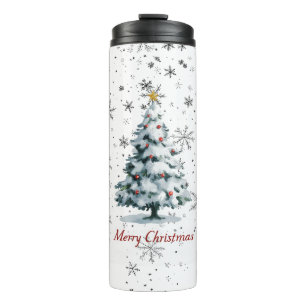 ☕ Christmas Cheer in Every Sip! 🎄✨ Thermal Tumbler