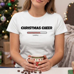 Christmas Cheer Loading - Funny Candy Cane Xmas T-Shirt