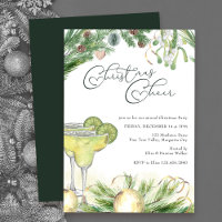 Christmas Cheer Margaritas and Mistletoe Party