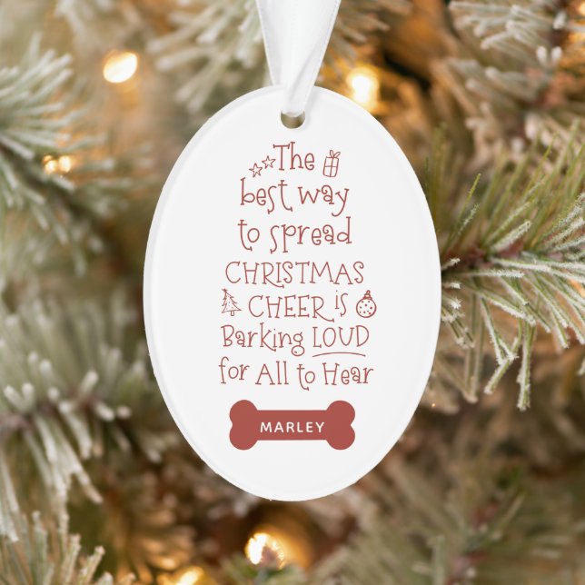 Christmas Cheer Pet Ornament (Tree)