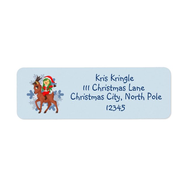 Christmas Cheer Return Address Label (Front)