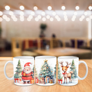 Christmas Cheer, Santa Clause Two-Tone Coffee Mug